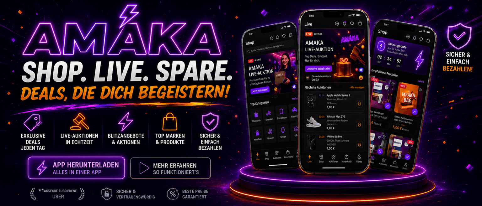 AMAKA — Shop. Live. Spare. Deals, die dich begeistern!