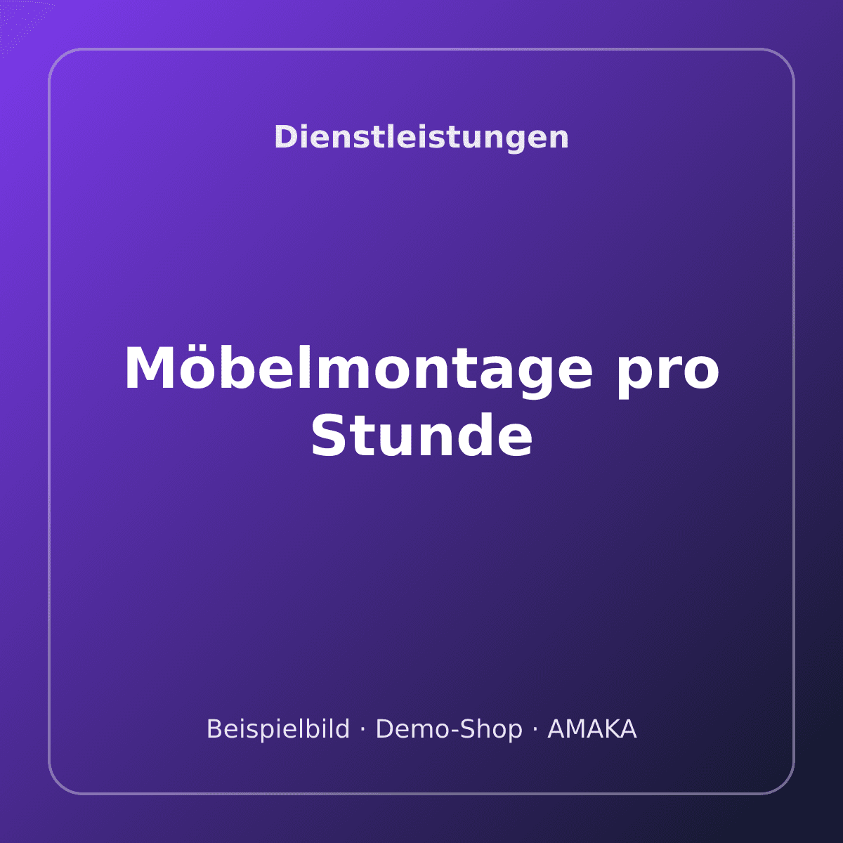 Möbelmontage pro Stunde – Bild 1