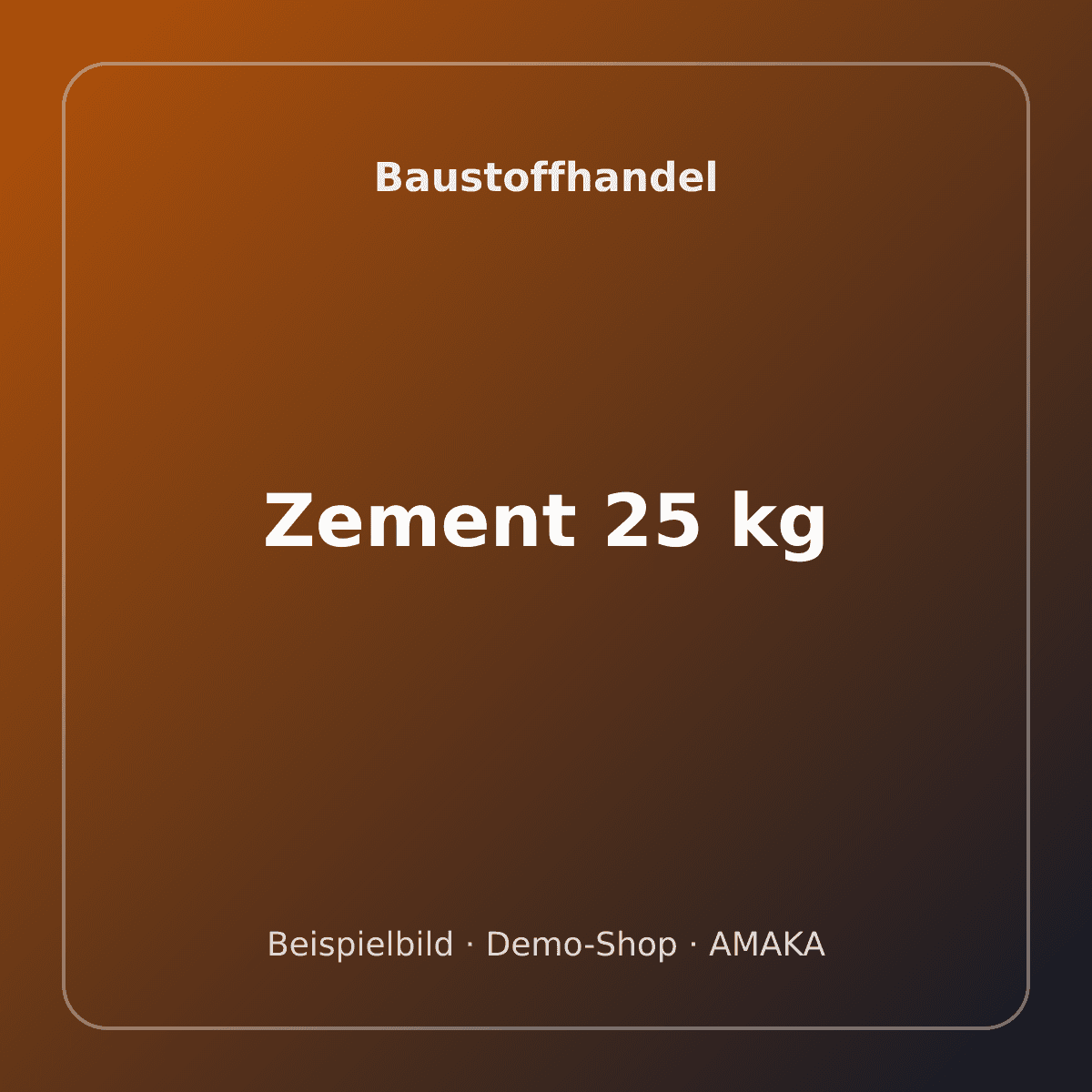 Zement 25 kg