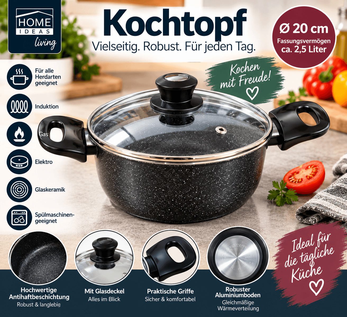 Home Ideas Kochtopf 20cm