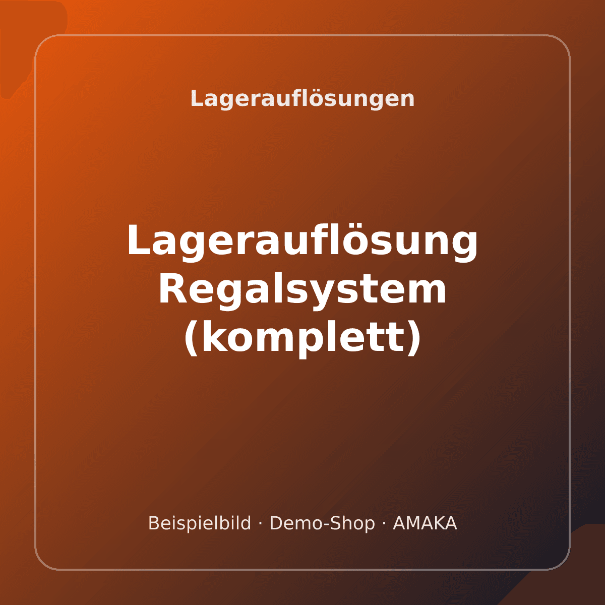 Lagerauflösung Regalsystem (komplett) – Bild 1