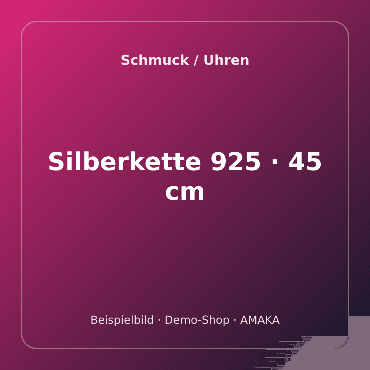 Silberkette 925 · 45 cm – Bild 1