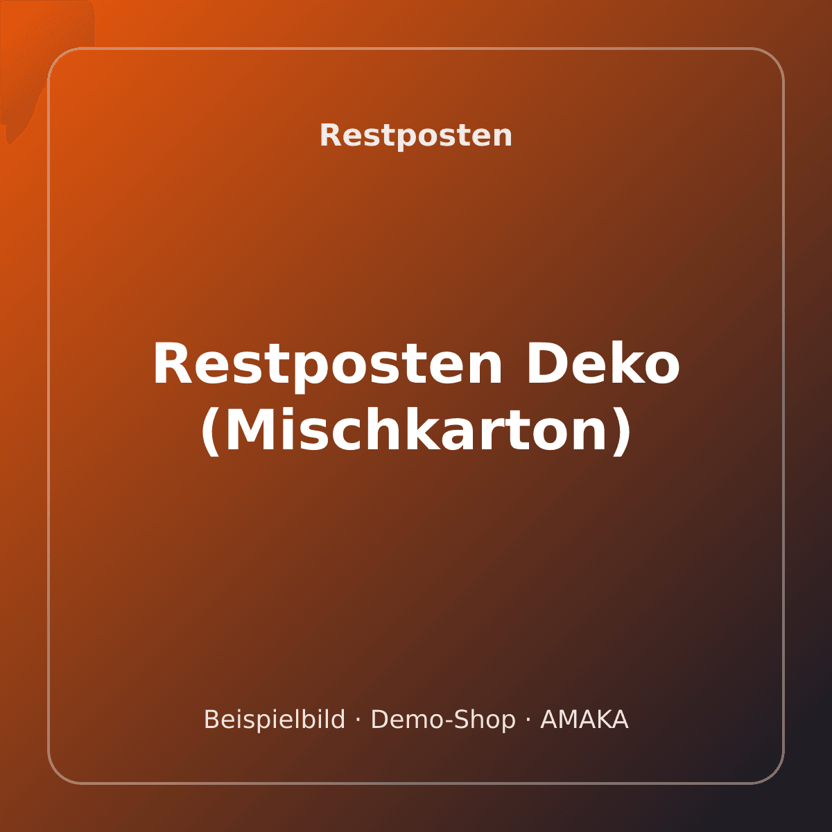 Restposten Deko (Mischkarton) – Bild 1