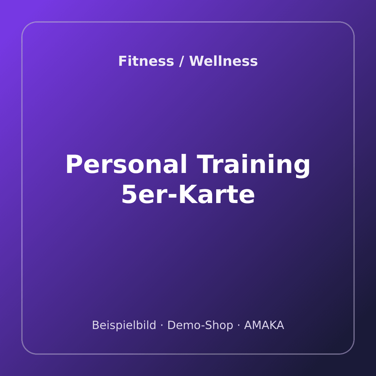 Personal Training 5er-Karte – Bild 1