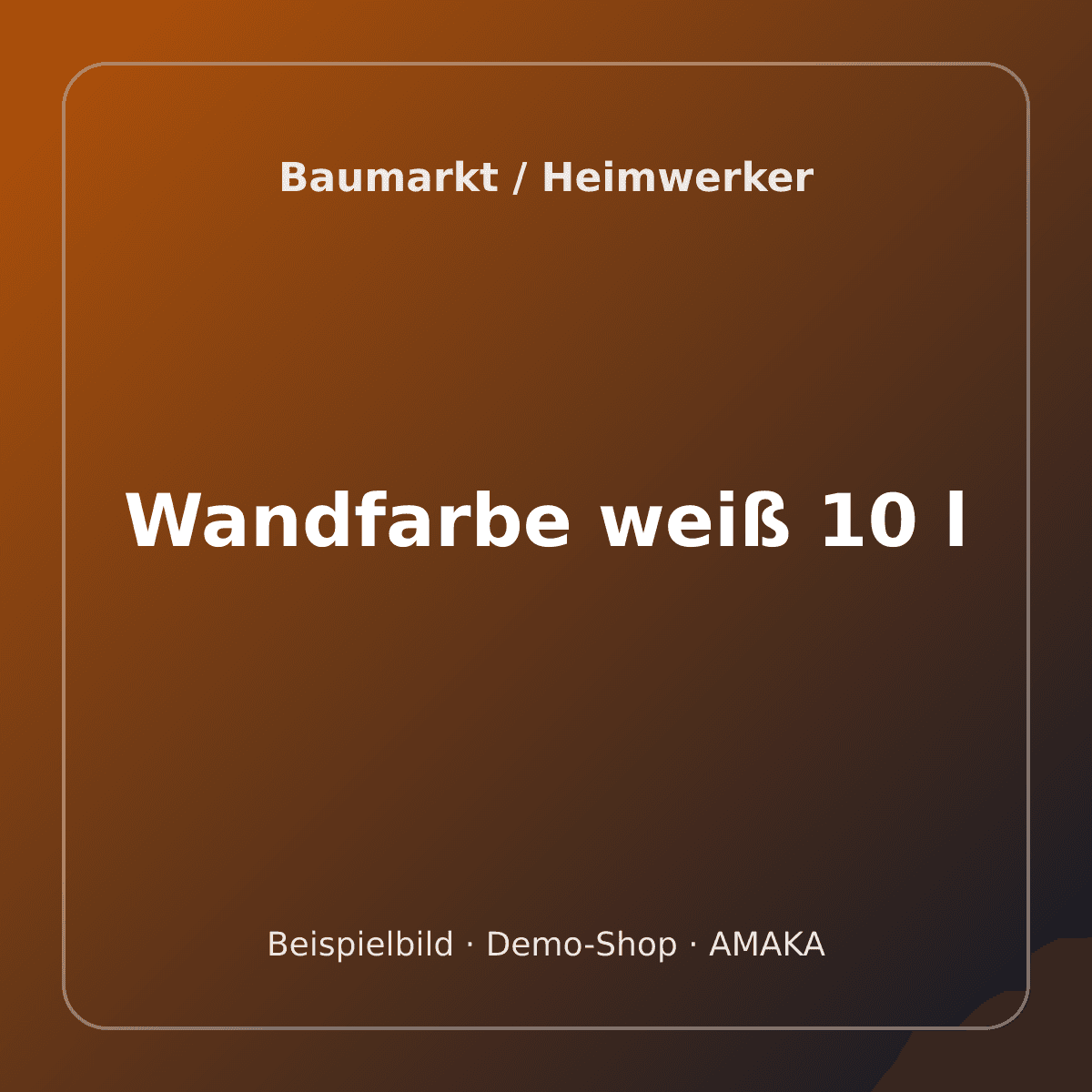 Wandfarbe weiß 10 l