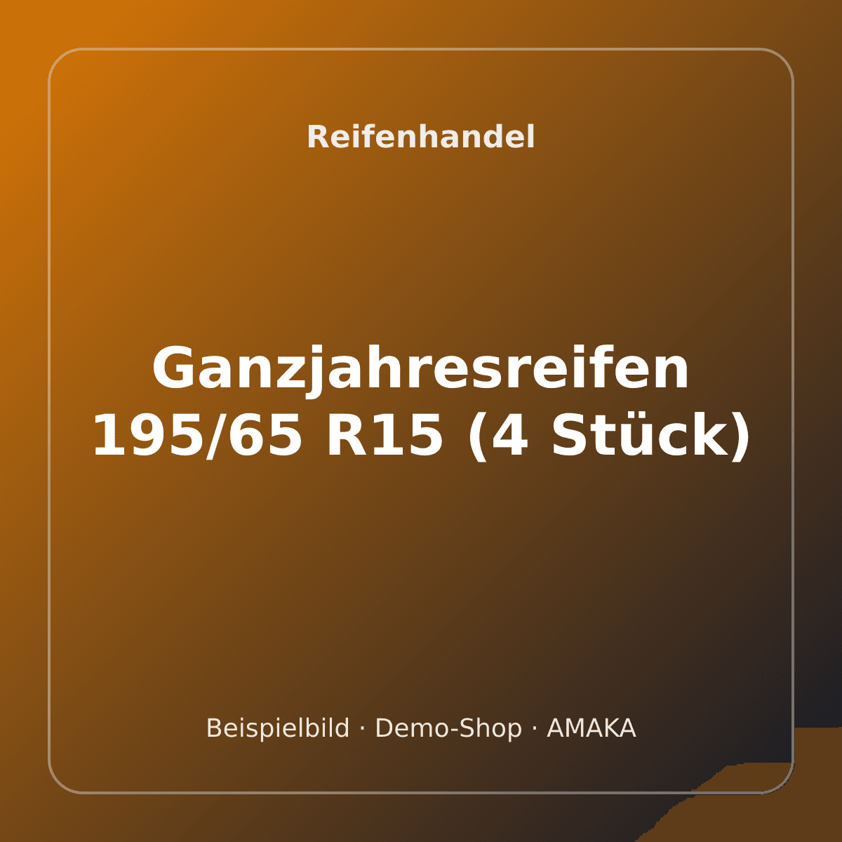 Ganzjahresreifen 195/65 R15 (4 Stück) – Bild 1