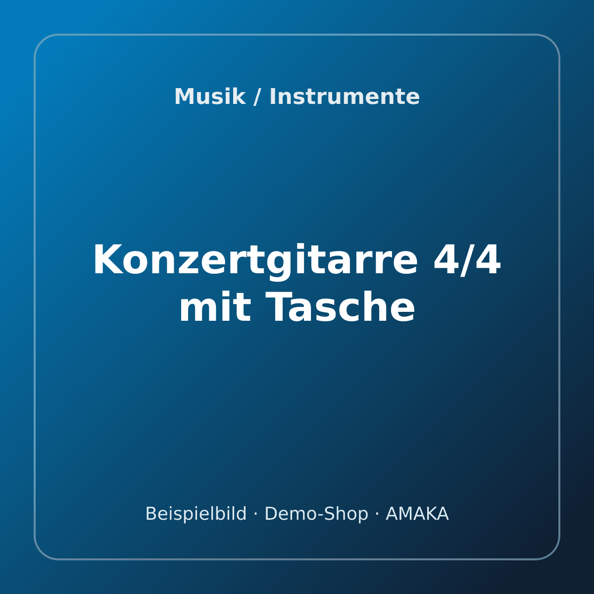 Konzertgitarre 4/4 mit Tasche – Bild 1