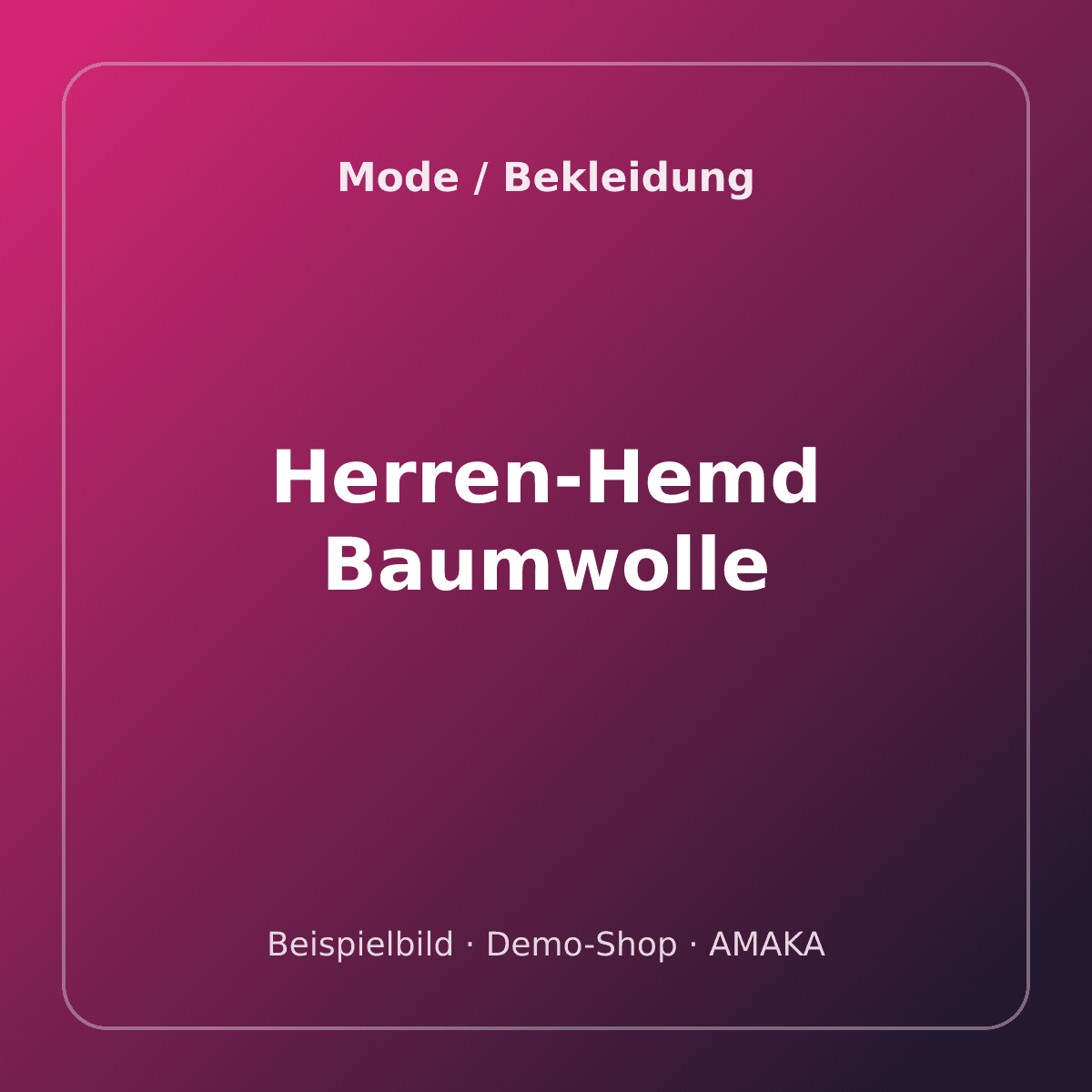 Herren-Hemd Baumwolle – Bild 1