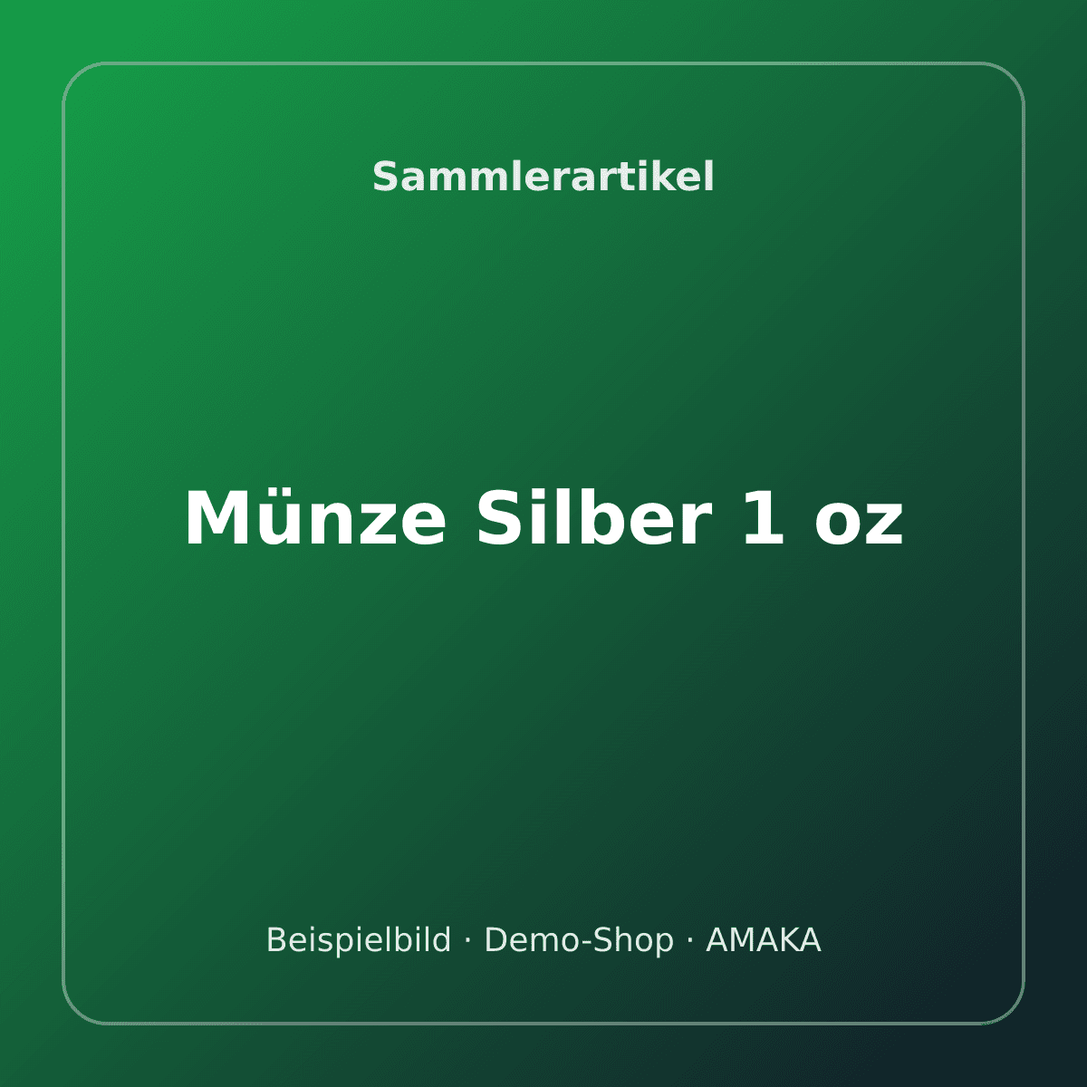 Münze Silber 1 oz – Bild 1