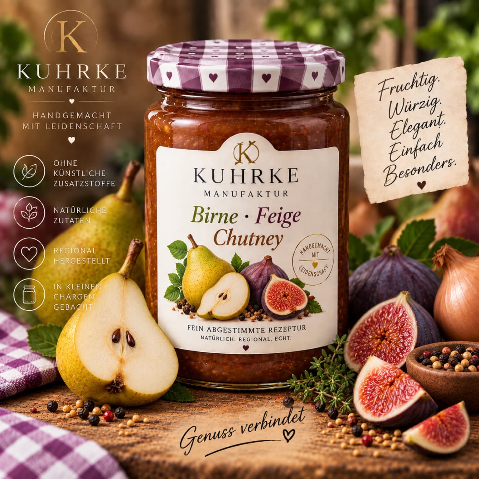 KUHRKE Manufaktur Birne-Feige-Chutney