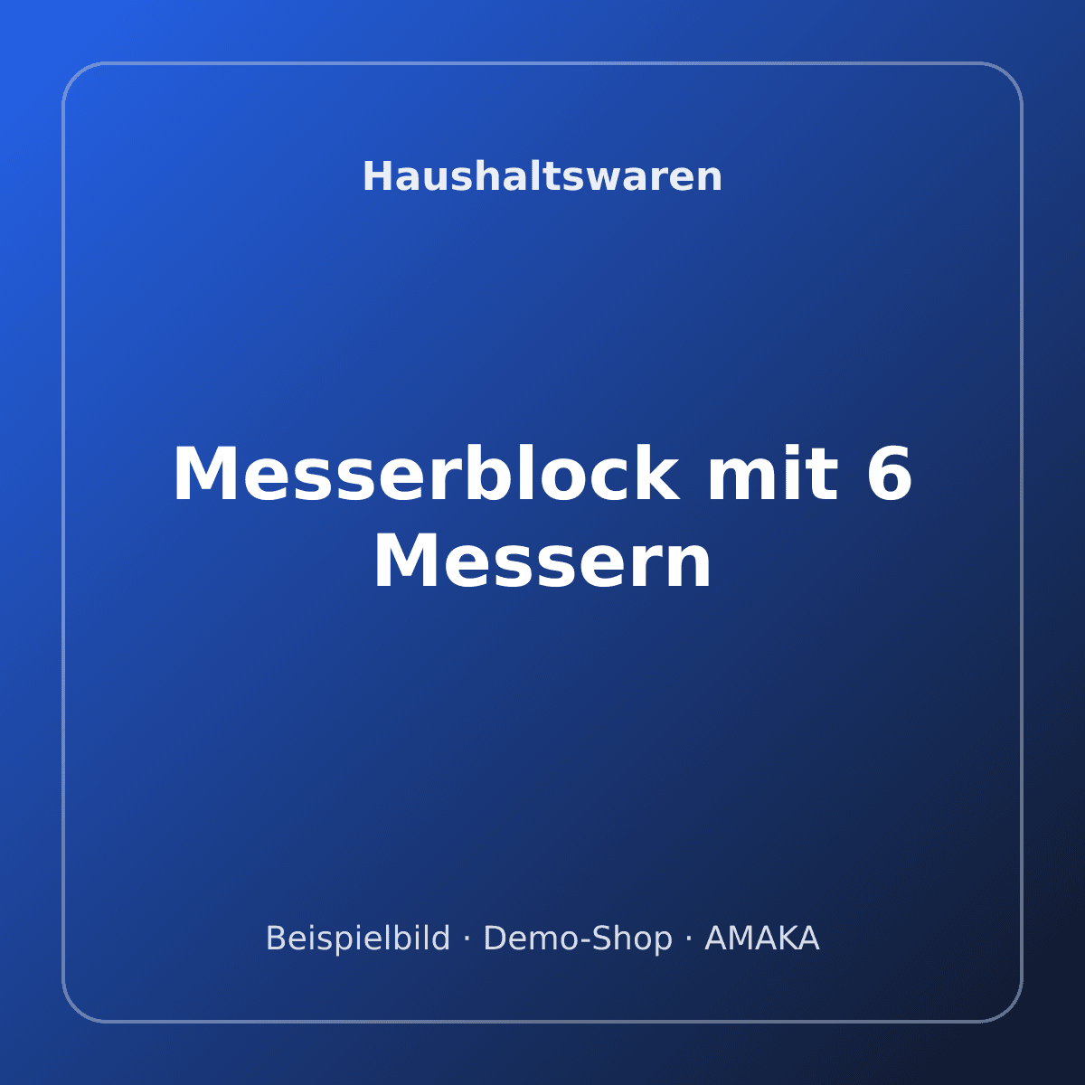 Messerblock mit 6 Messern – Bild 1