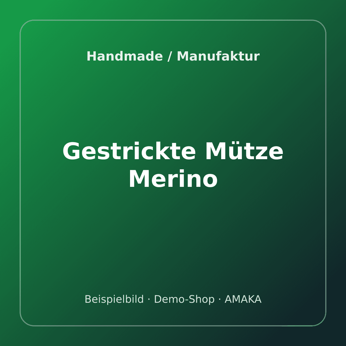 Gestrickte Mütze Merino – Bild 1