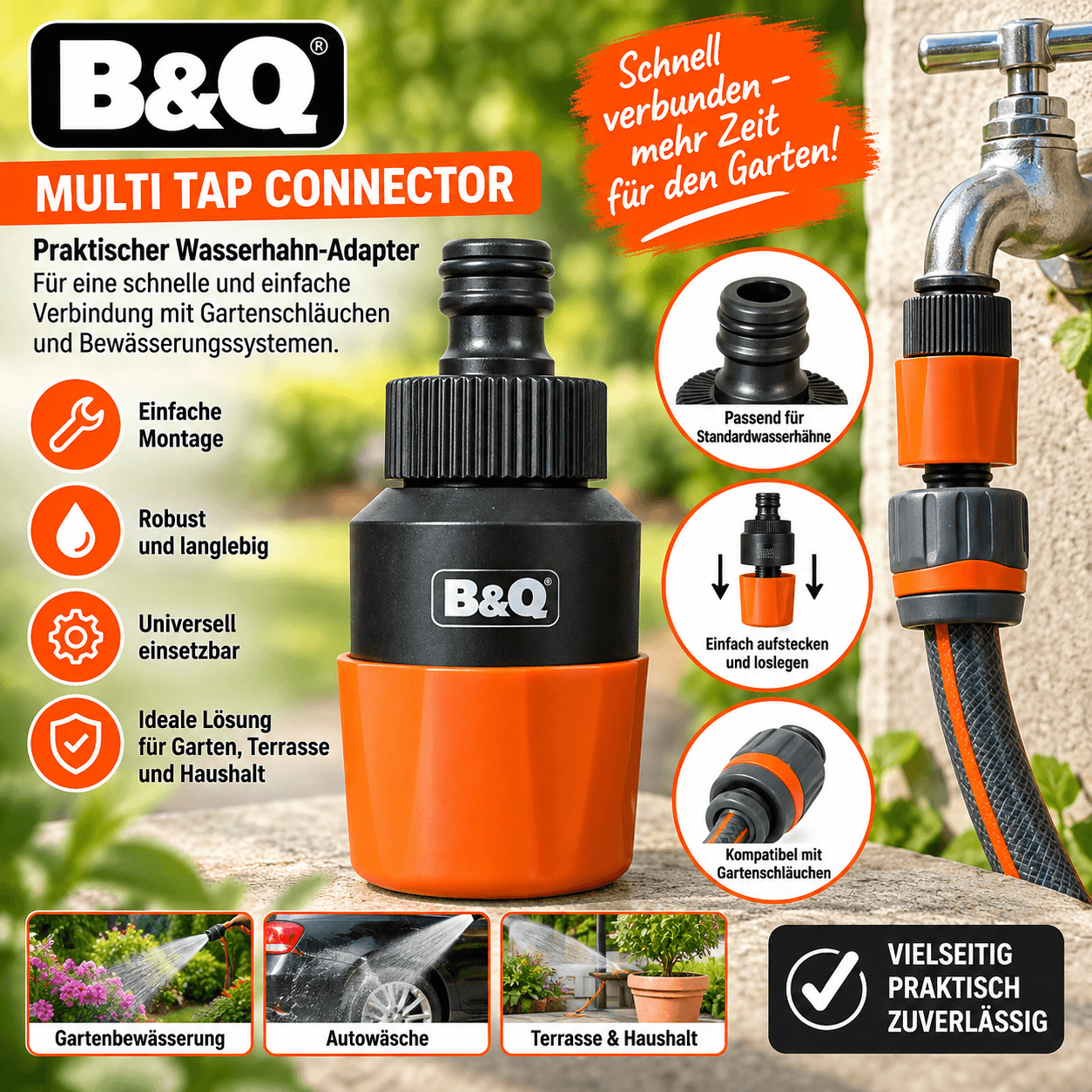 B&Q Multi Tap Vonnector
