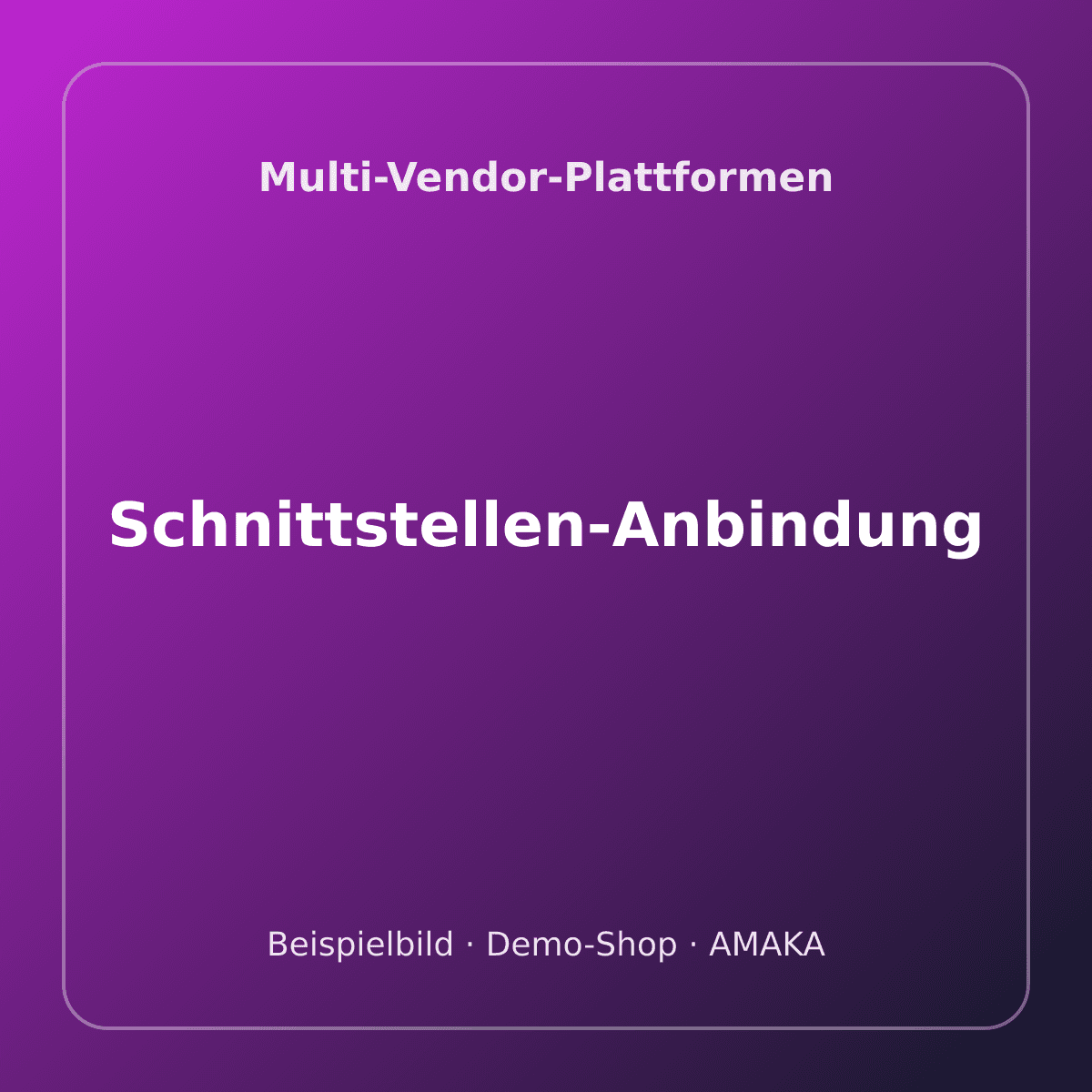 Schnittstellen-Anbindung – Bild 1