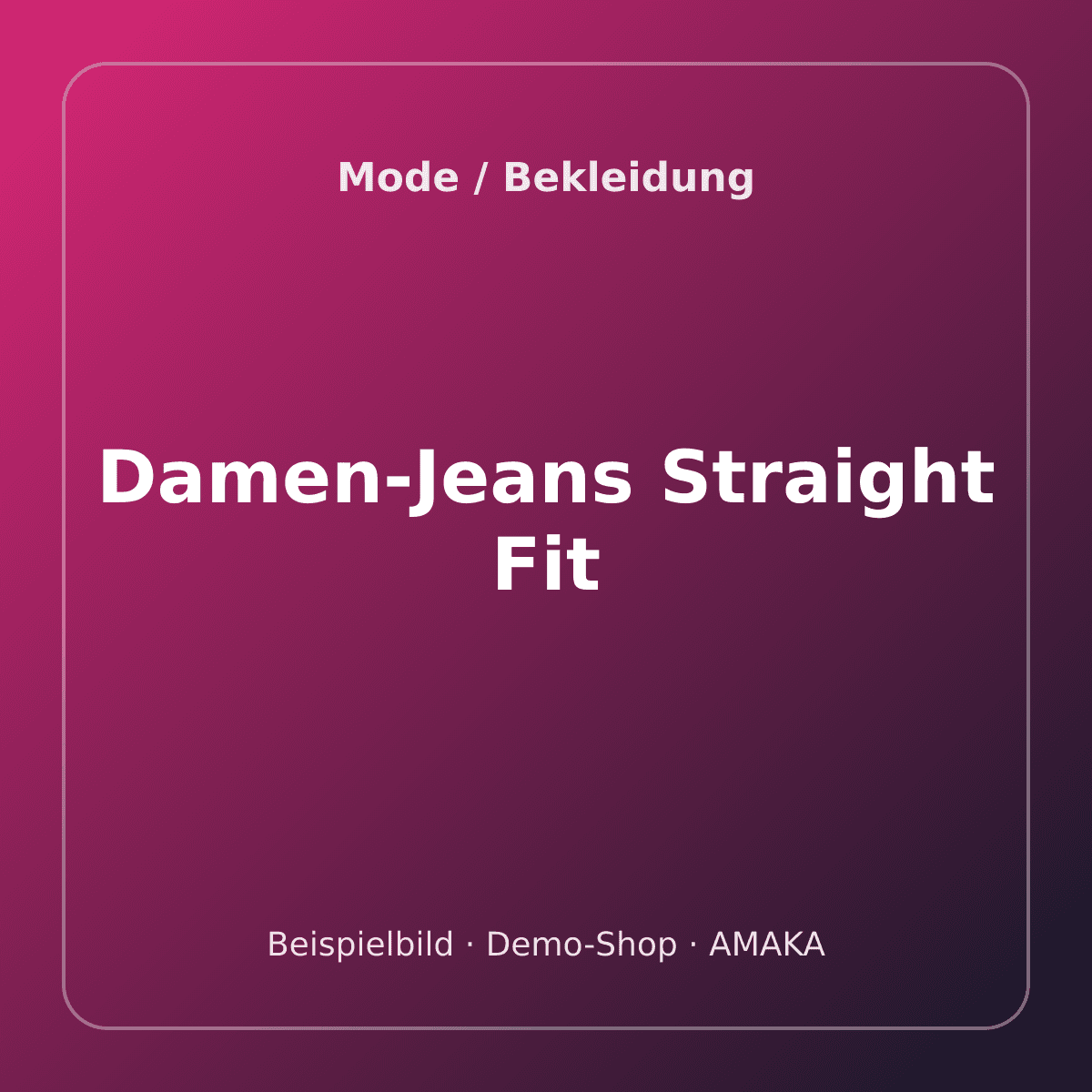Damen-Jeans Straight Fit – Bild 1