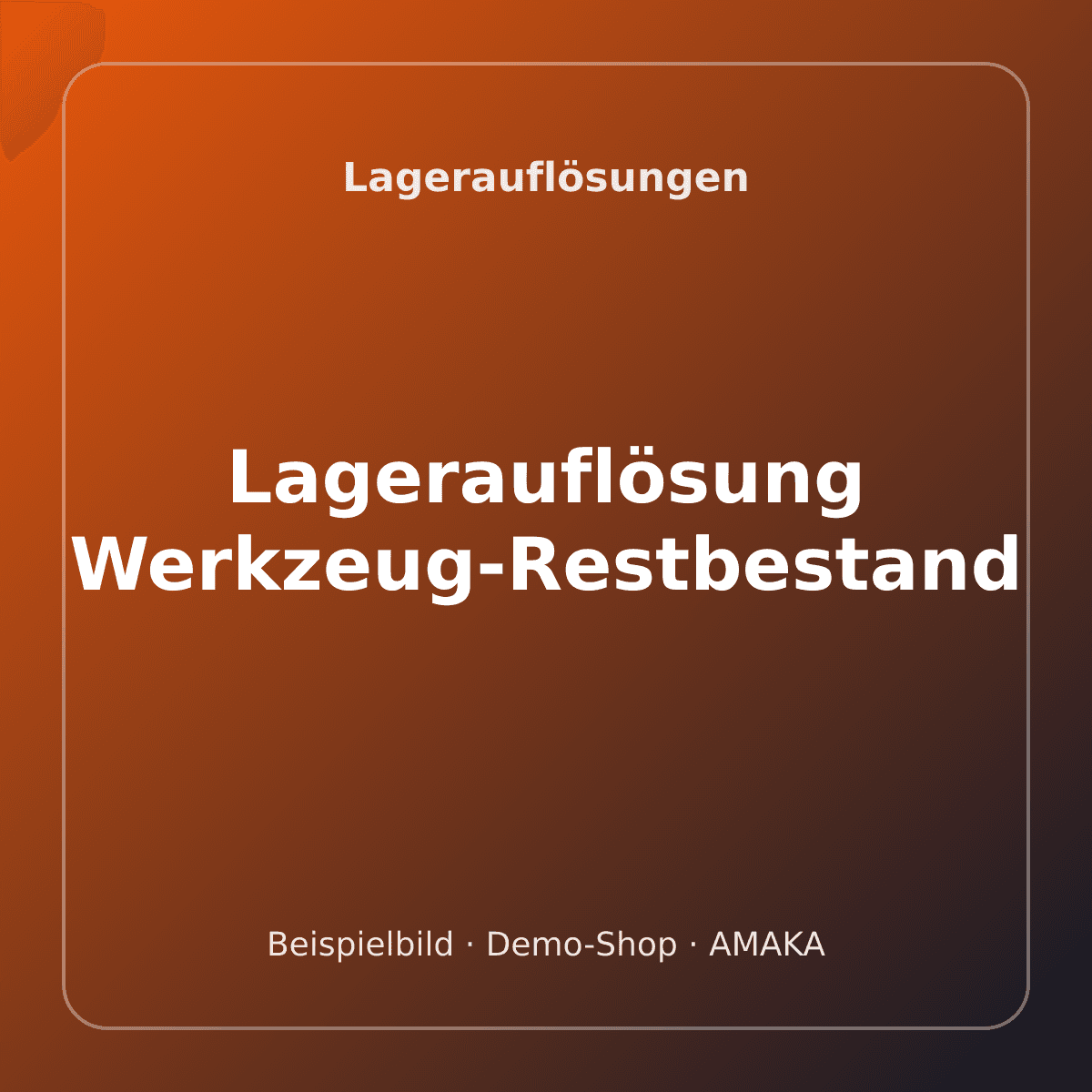Lagerauflösung Werkzeug-Restbestand – Bild 1