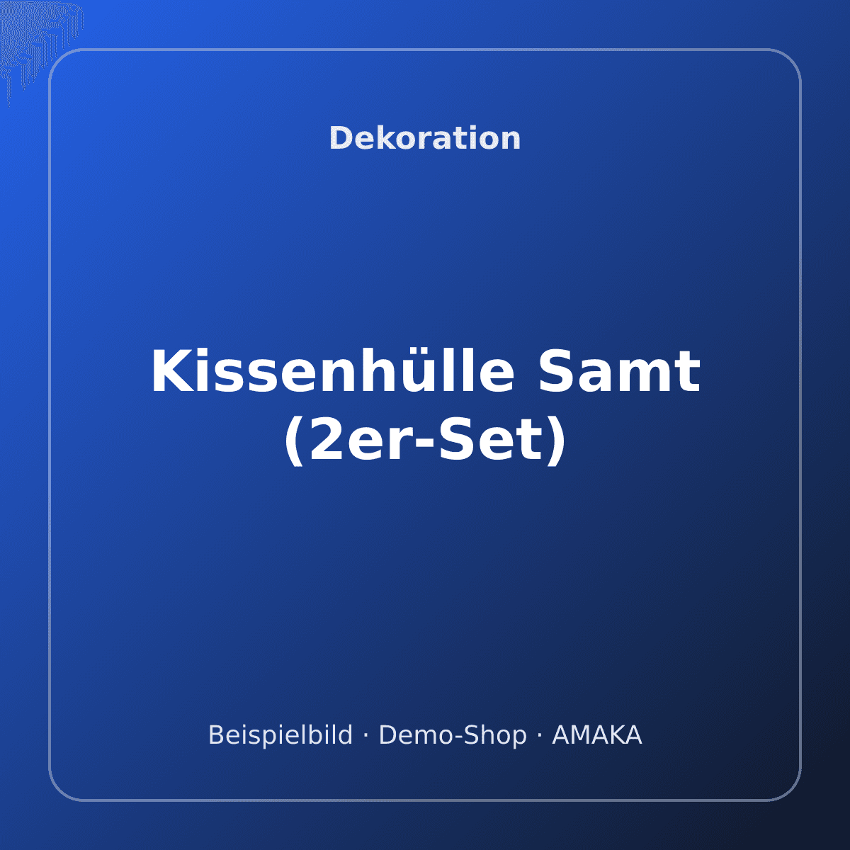 Kissenhülle Samt (2er-Set) – Bild 1