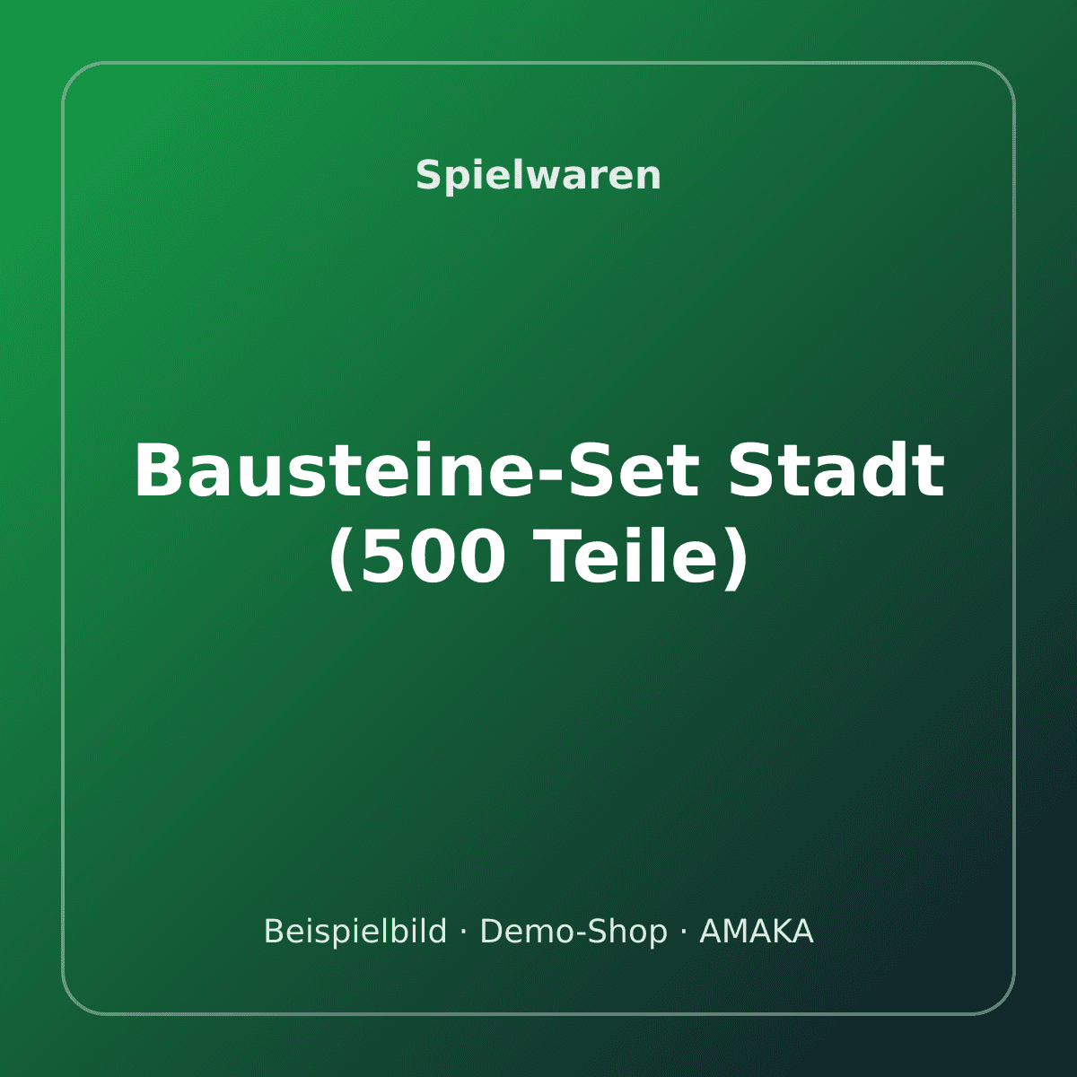 Bausteine-Set Stadt (500 Teile) – Bild 1
