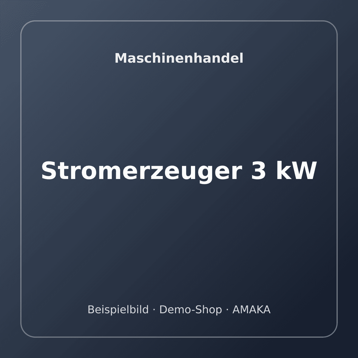 Stromerzeuger 3 kW – Bild 1