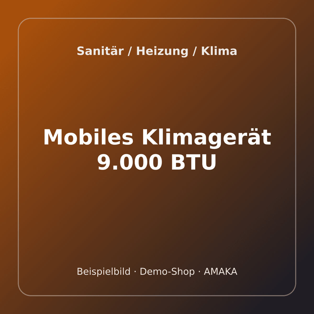 Mobiles Klimagerät 9.000 BTU – Bild 1