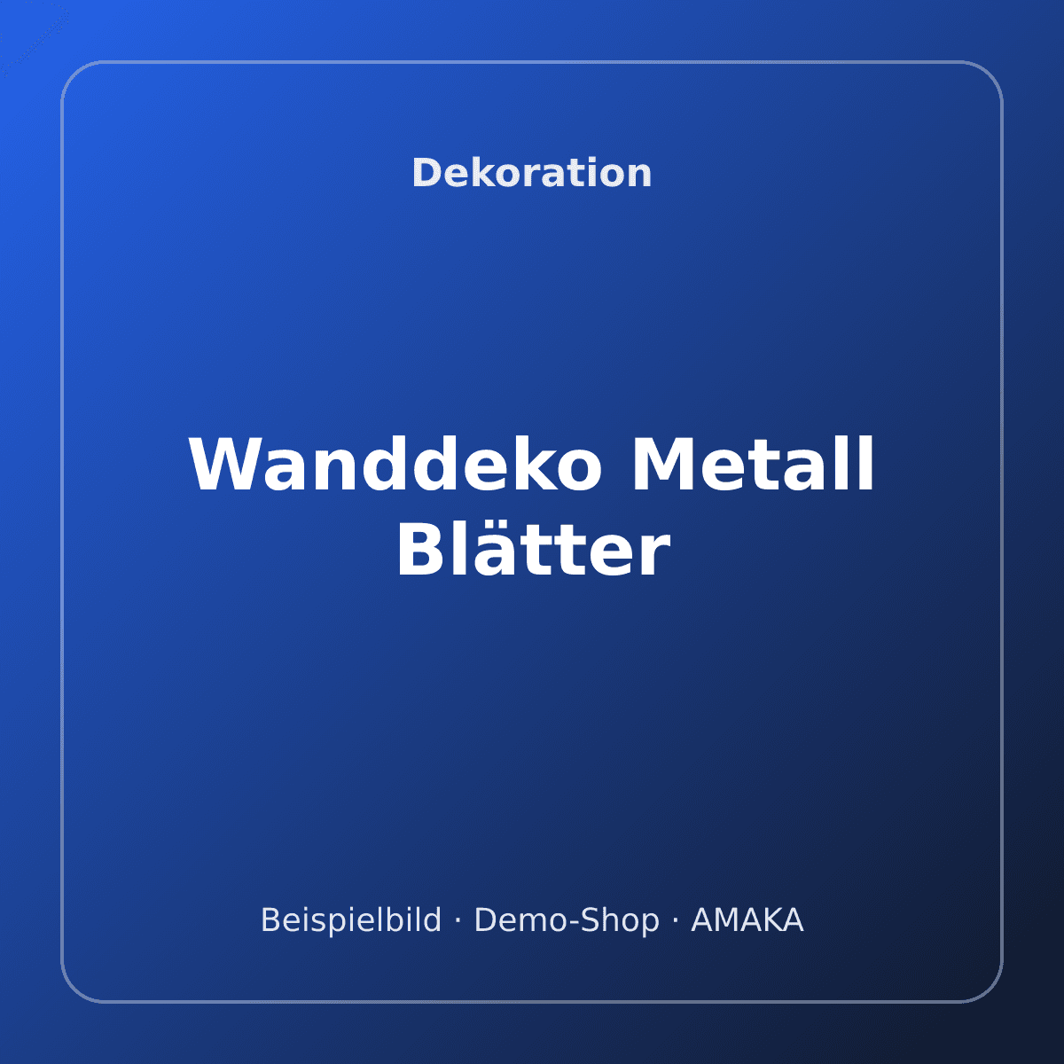 Wanddeko Metall Blätter – Bild 1