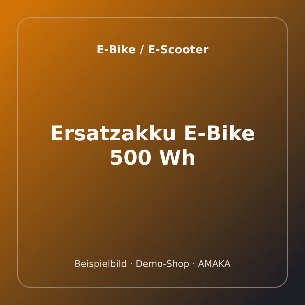 Ersatzakku E-Bike 500 Wh – Bild 1