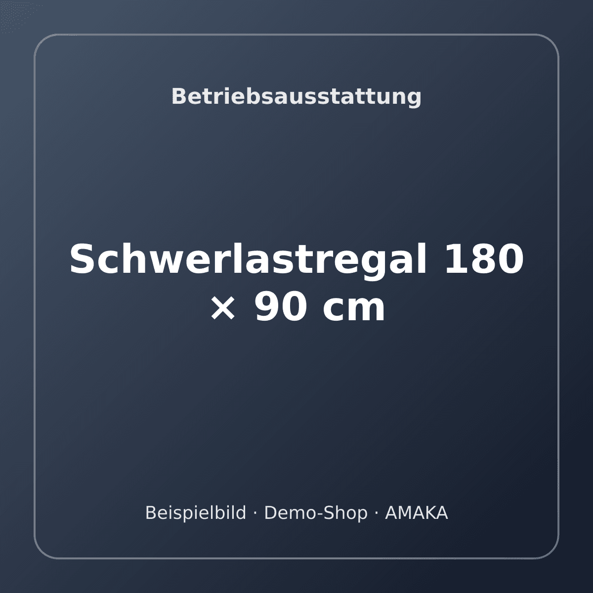 Schwerlastregal 180 × 90 cm – Bild 1