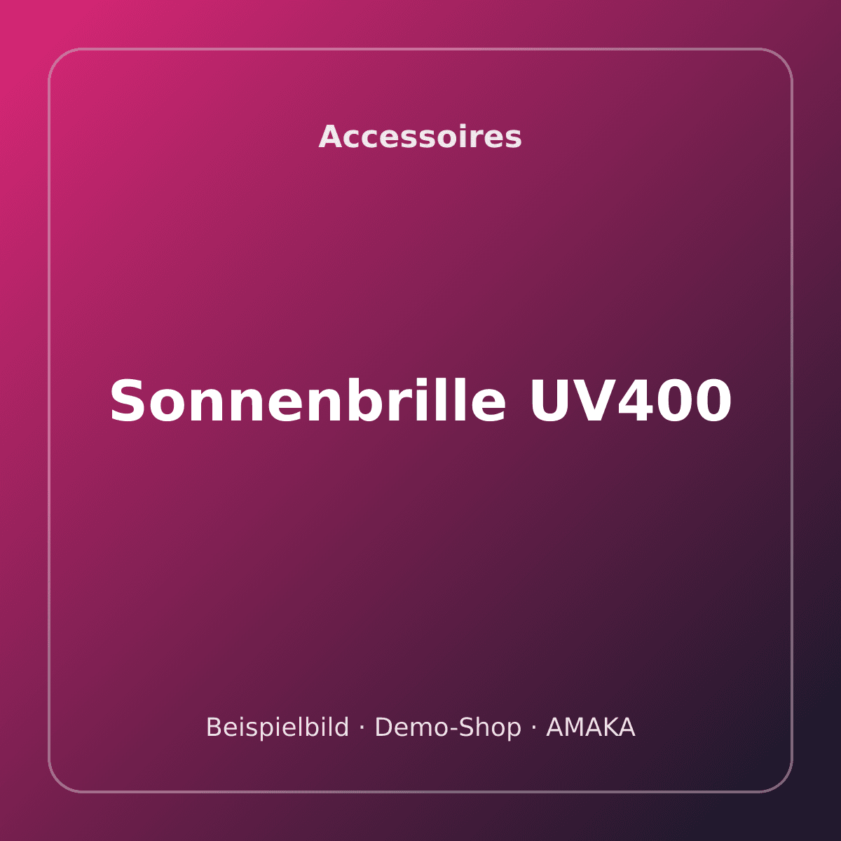 Sonnenbrille UV400 – Bild 1