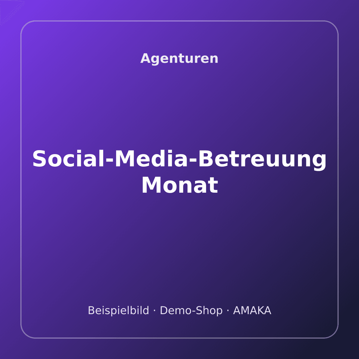Social-Media-Betreuung Monat – Bild 1