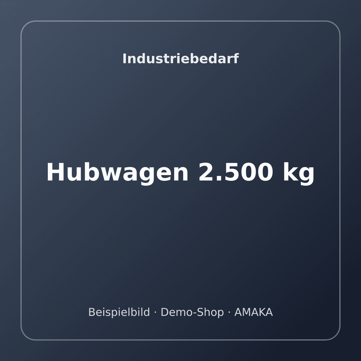 Hubwagen 2.500 kg – Bild 1