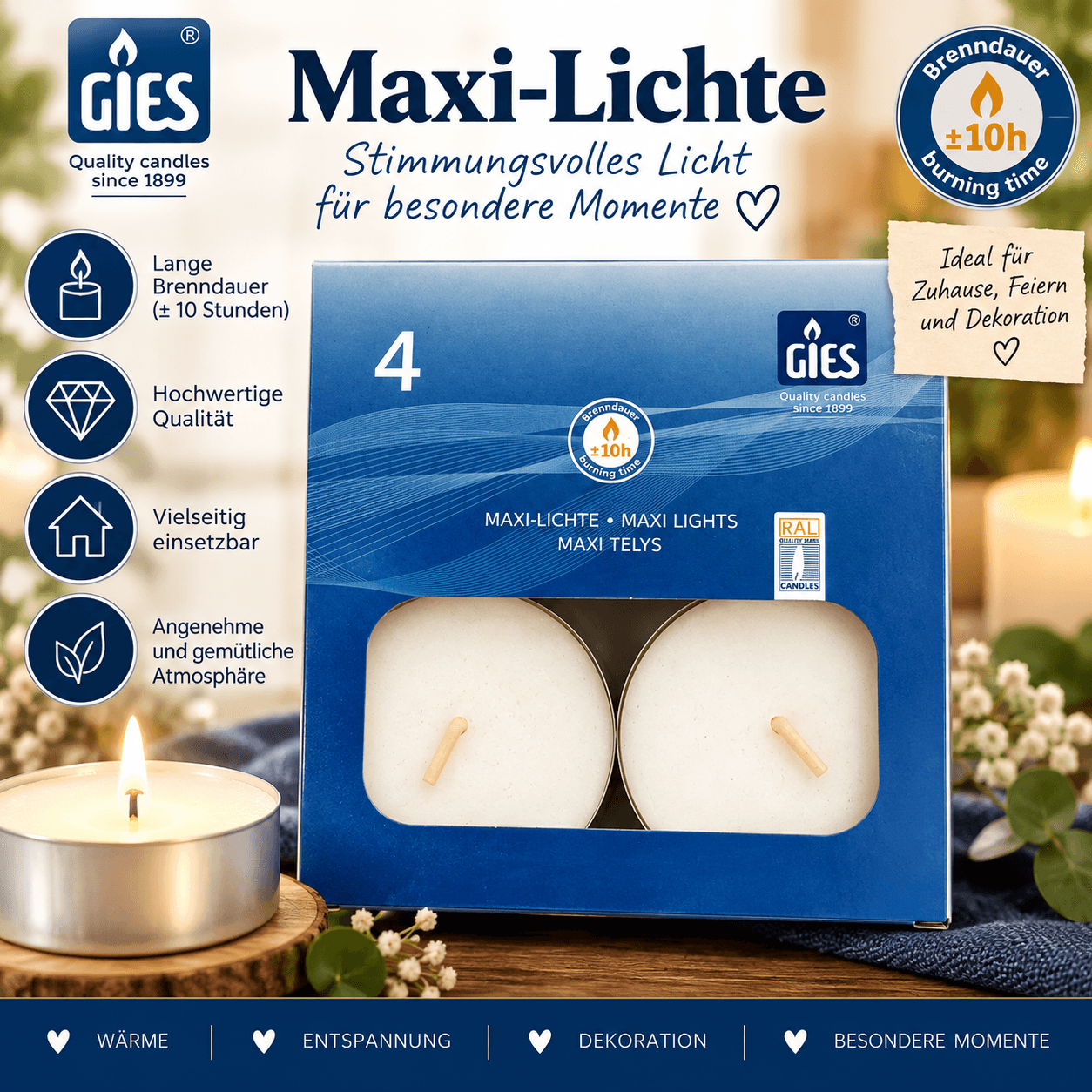 Gies Maxi-Lichte 4er-Set