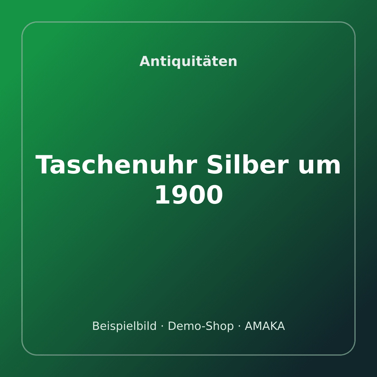 Taschenuhr Silber um 1900 – Bild 1