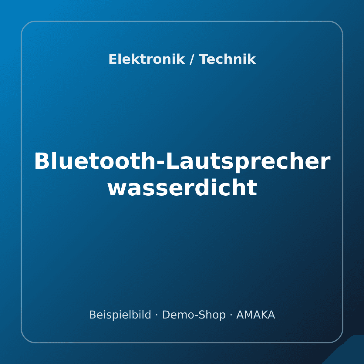 Bluetooth-Lautsprecher wasserdicht – Bild 1