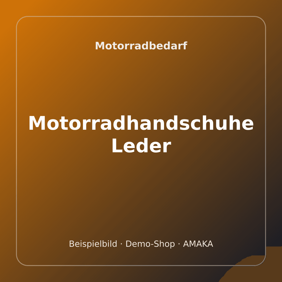 Motorradhandschuhe Leder – Bild 1