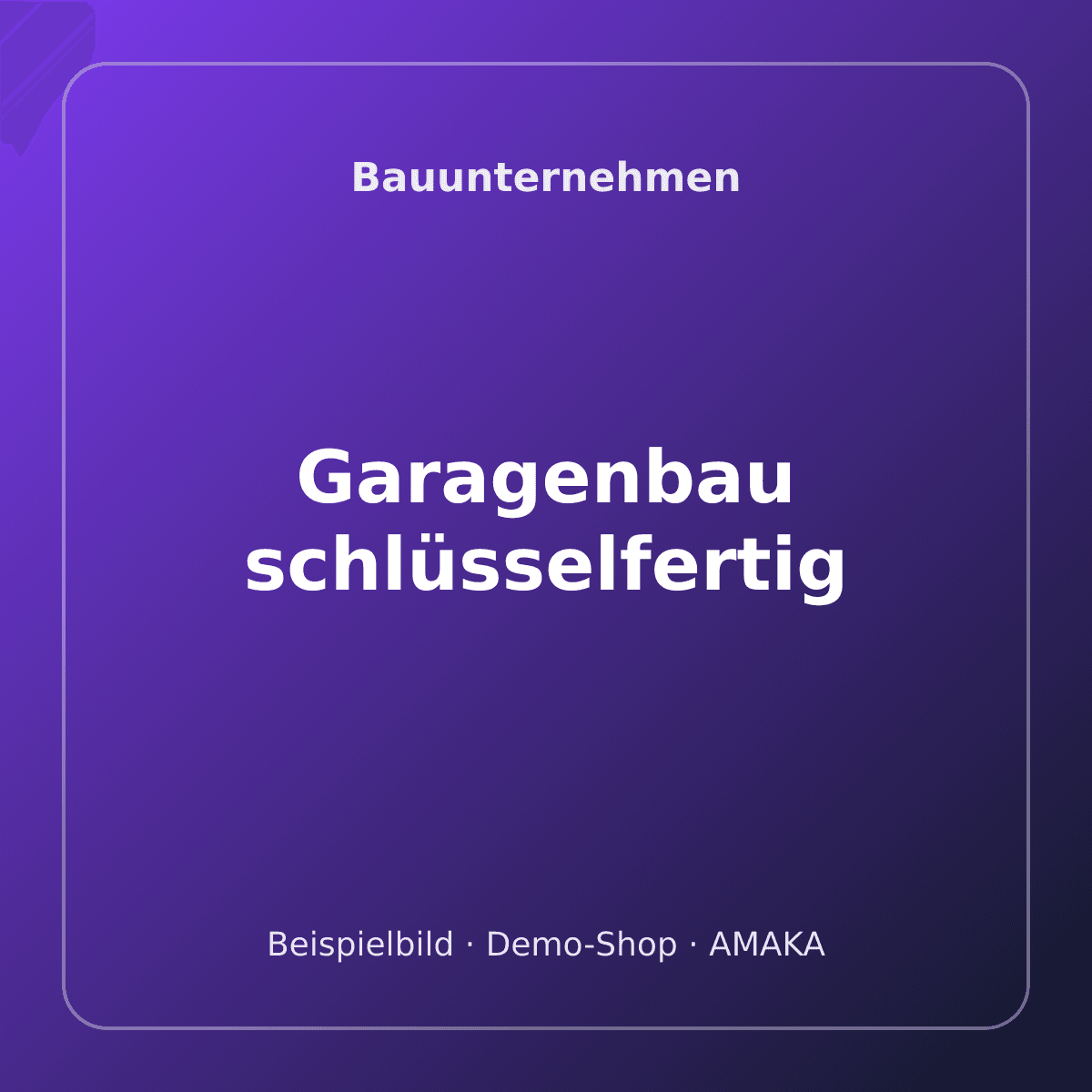 Garagenbau schlüsselfertig – Bild 1