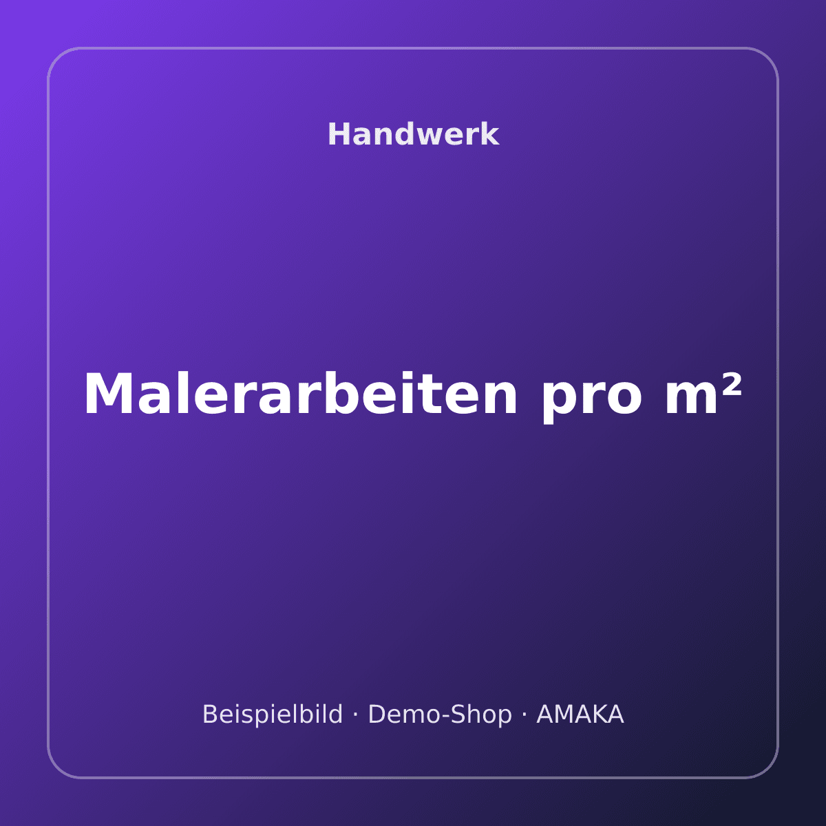 Malerarbeiten pro m² – Bild 1