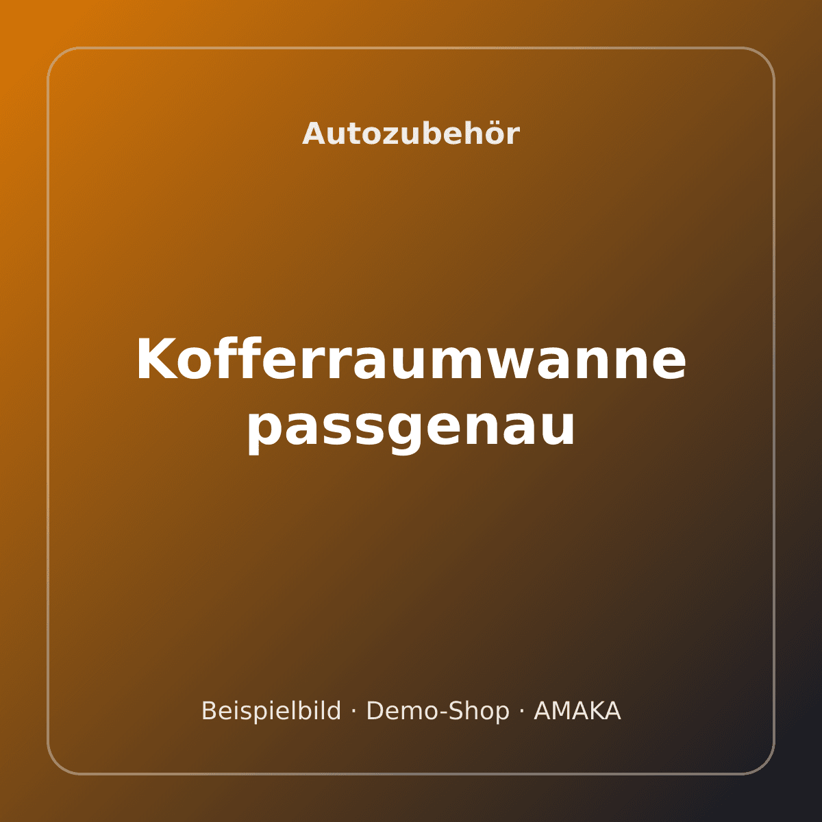Kofferraumwanne passgenau – Bild 1