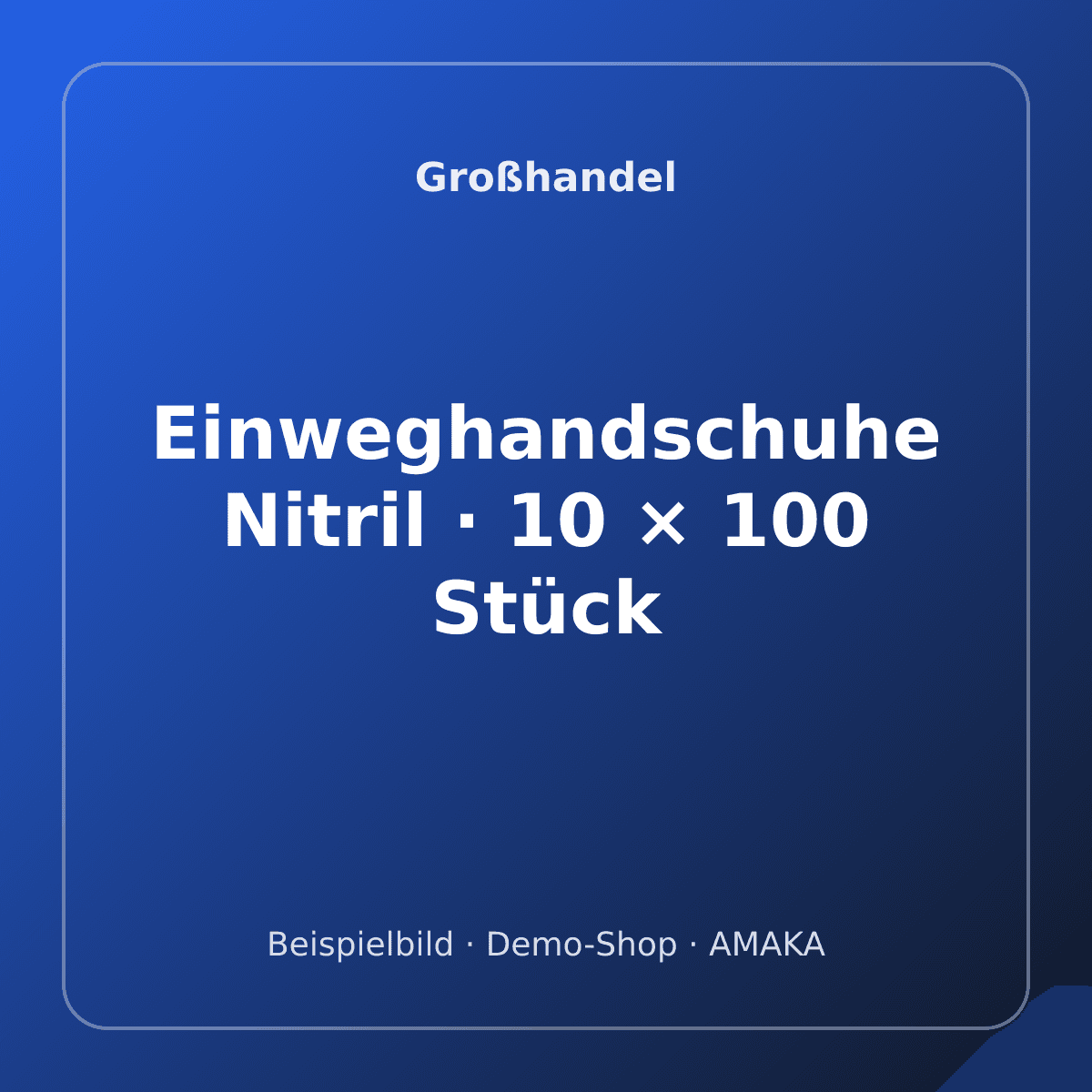 Einweghandschuhe Nitril · 10 × 100 Stück – Bild 1