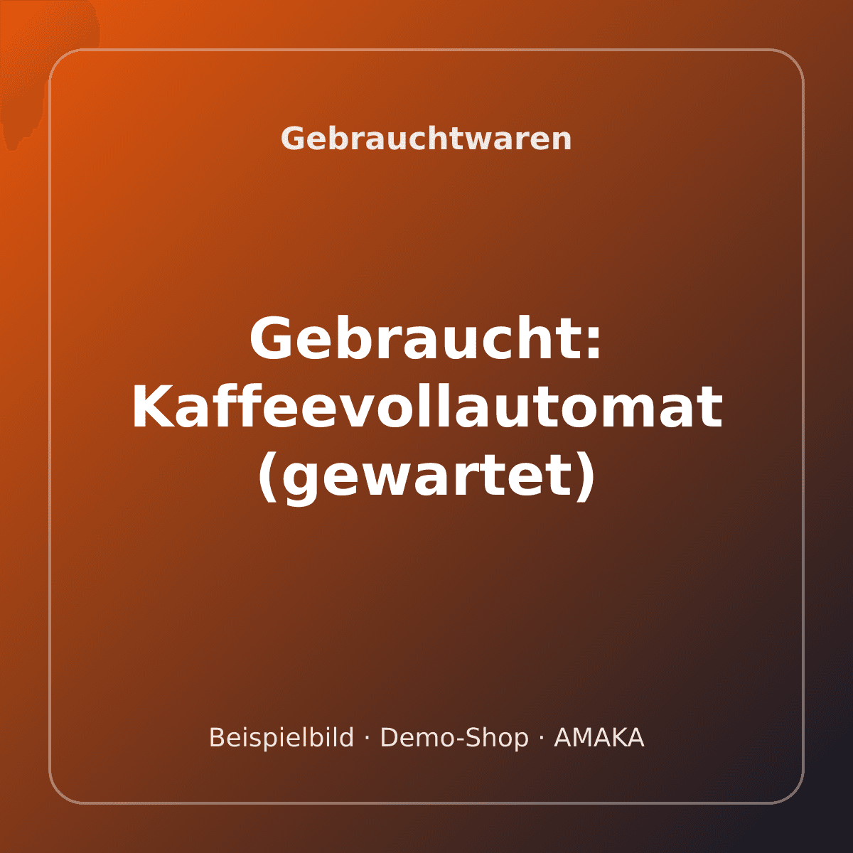 Gebraucht: Kaffeevollautomat (gewartet) – Bild 1
