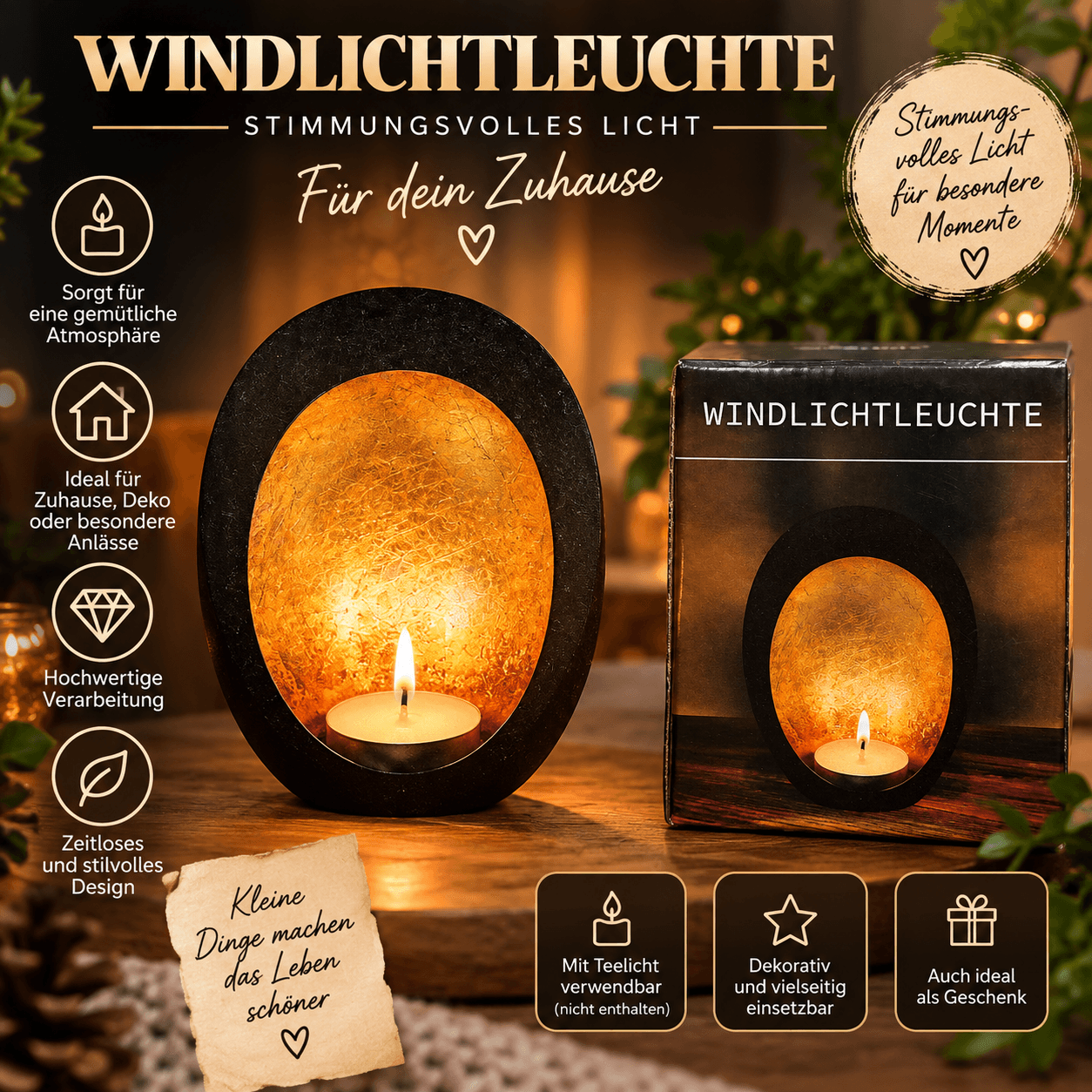 Windlichtleuchte