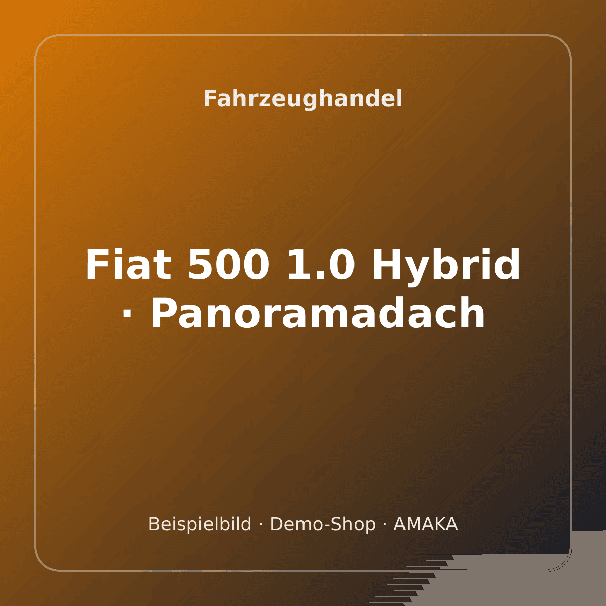 Fiat 500 1.0 Hybrid · Panoramadach – Bild 1