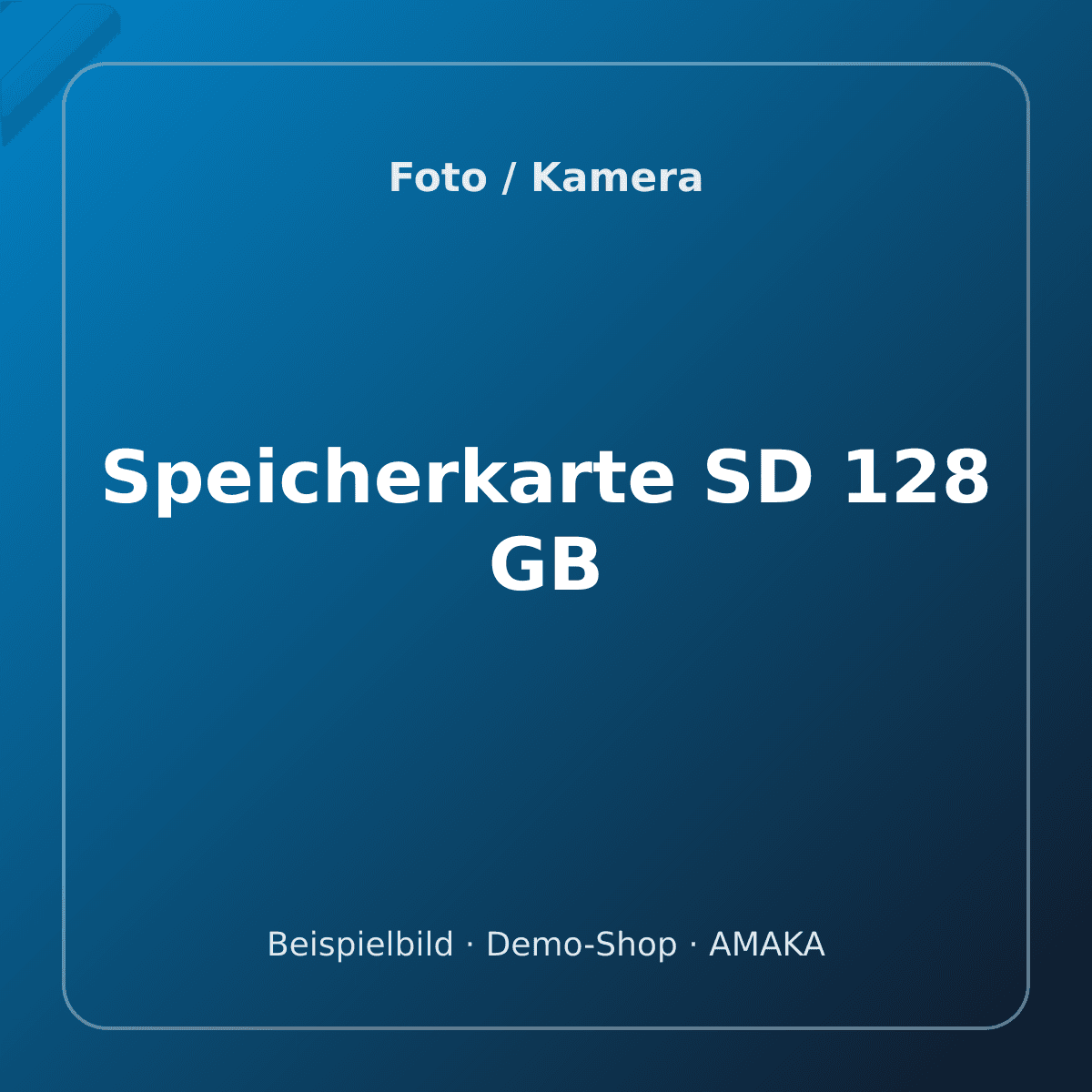 Speicherkarte SD 128 GB – Bild 1