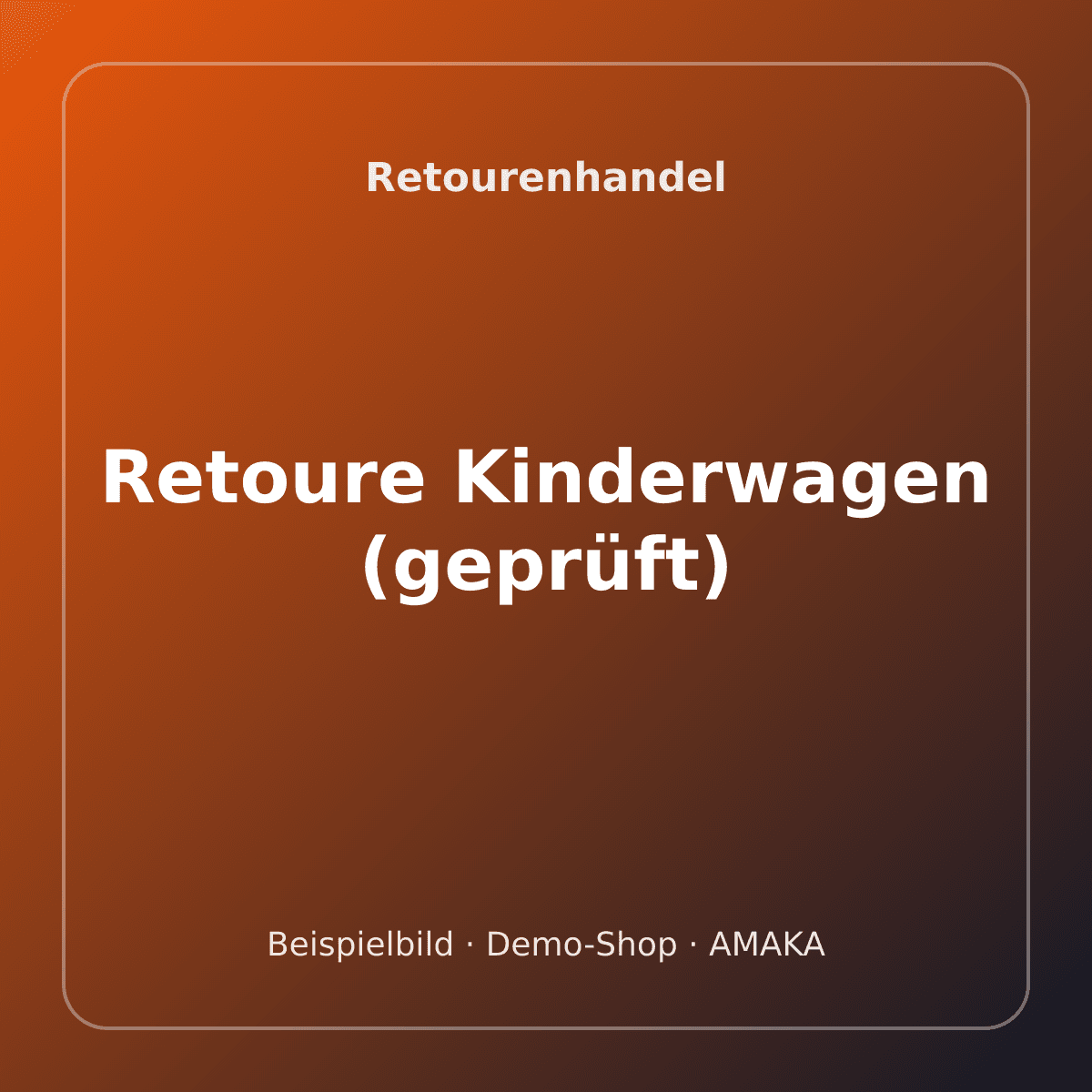 Retoure Kinderwagen (geprüft) – Bild 1