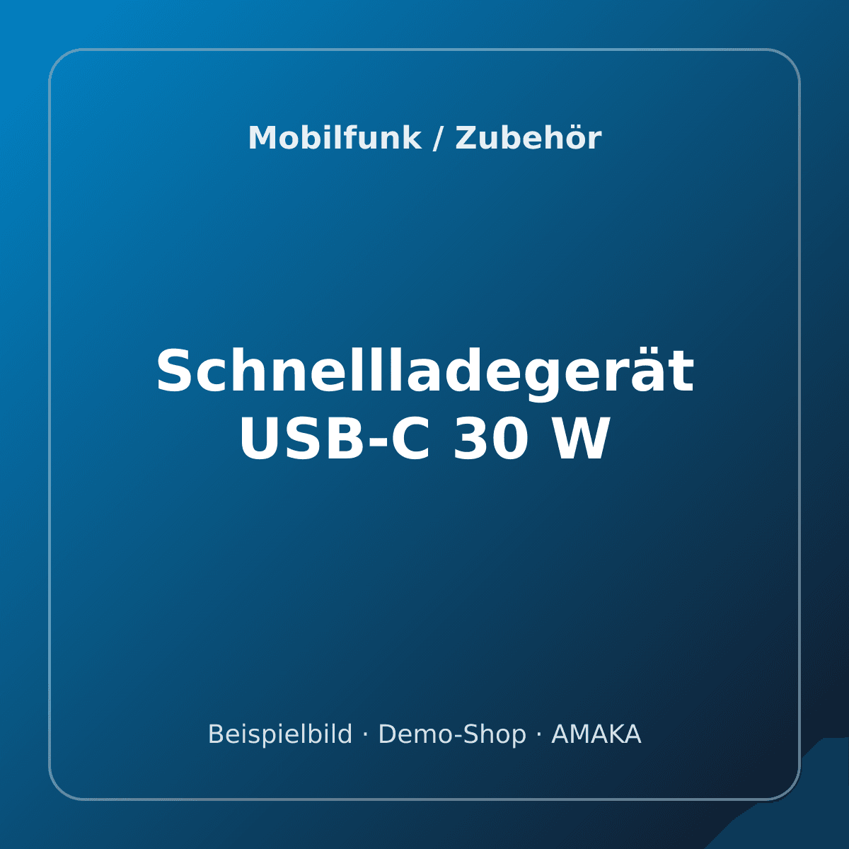 Schnellladegerät USB-C 30 W – Bild 1