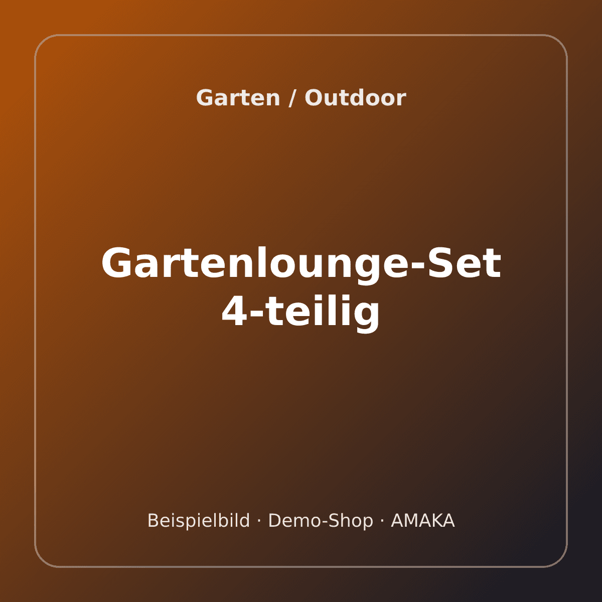 Gartenlounge-Set 4-teilig – Bild 1